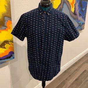 Men’s Denim & Flower “Fox” Short Sleeve Shirt